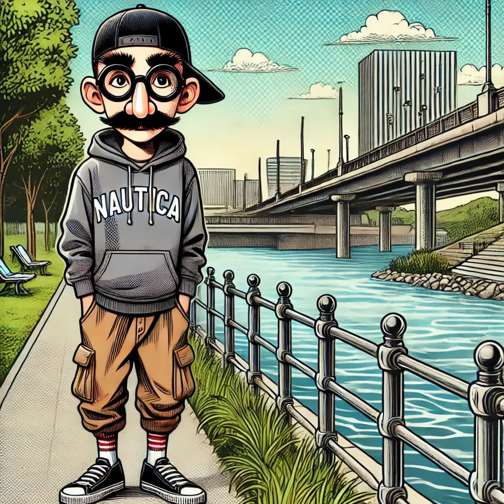 Person Standing by the River